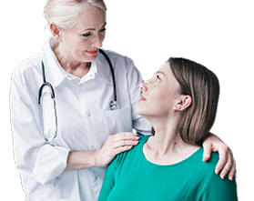 Old Doctor With Client
