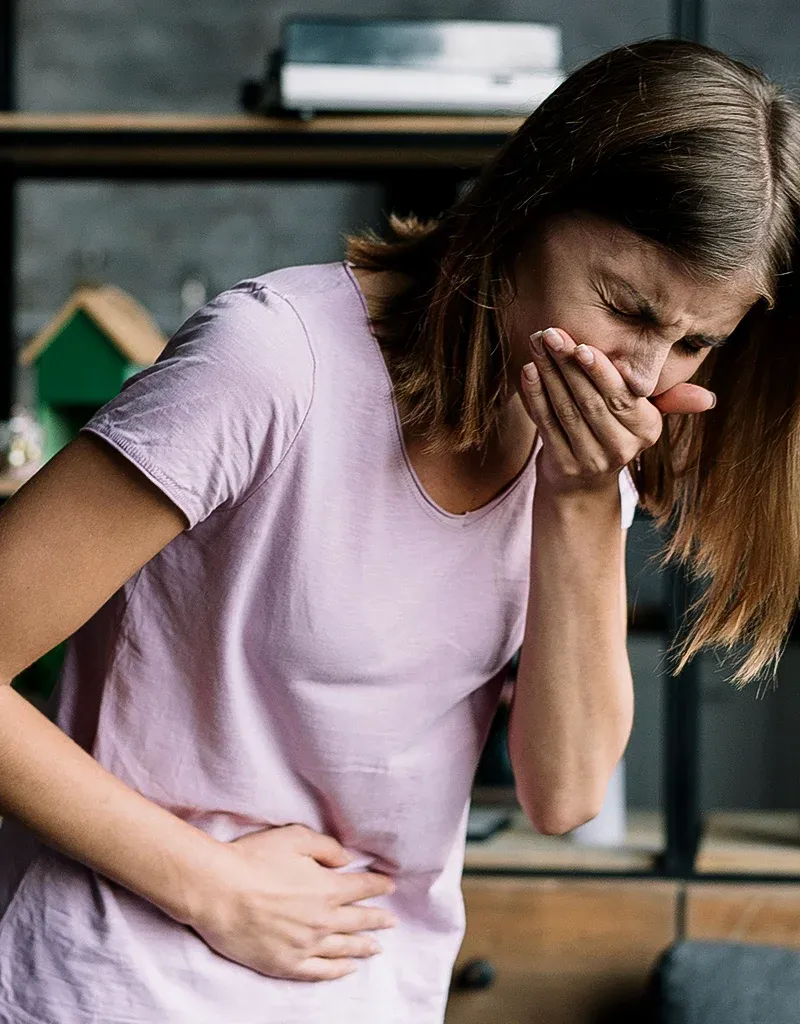 Stomach pain nausea