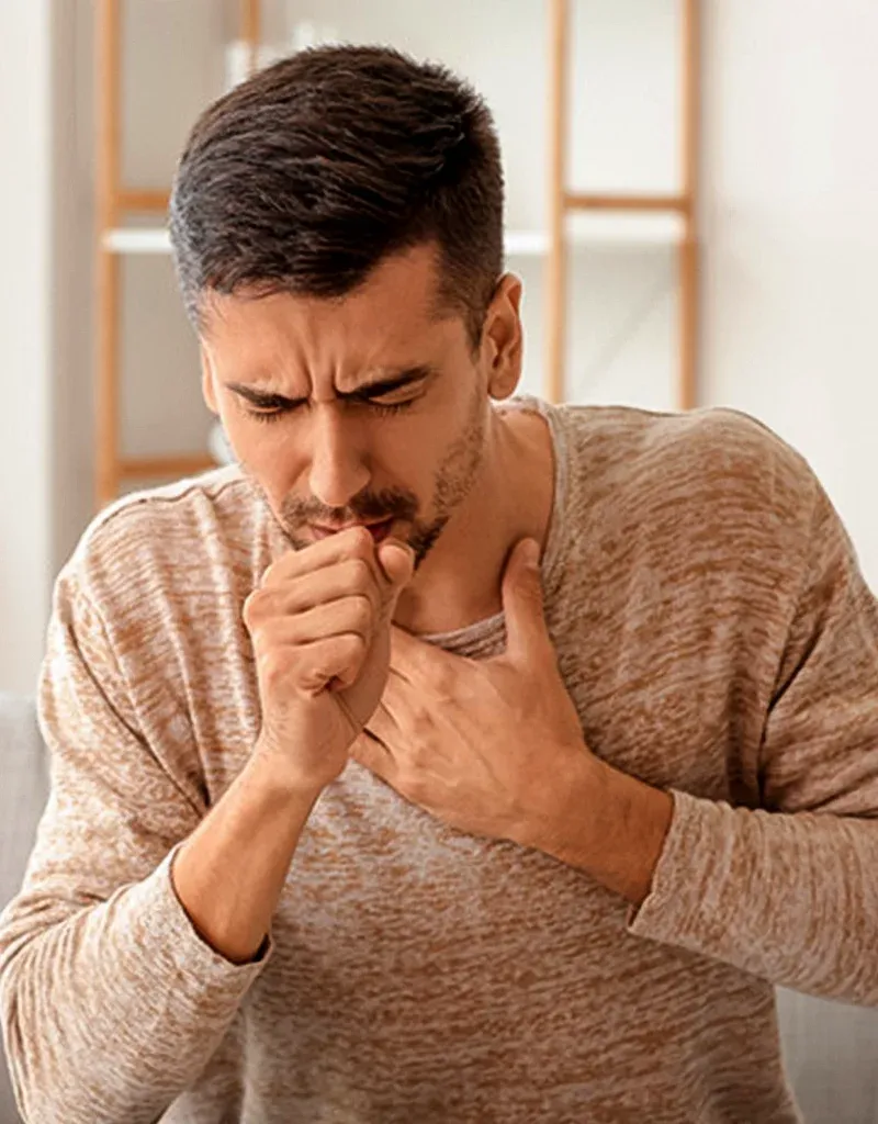male patient with cough
