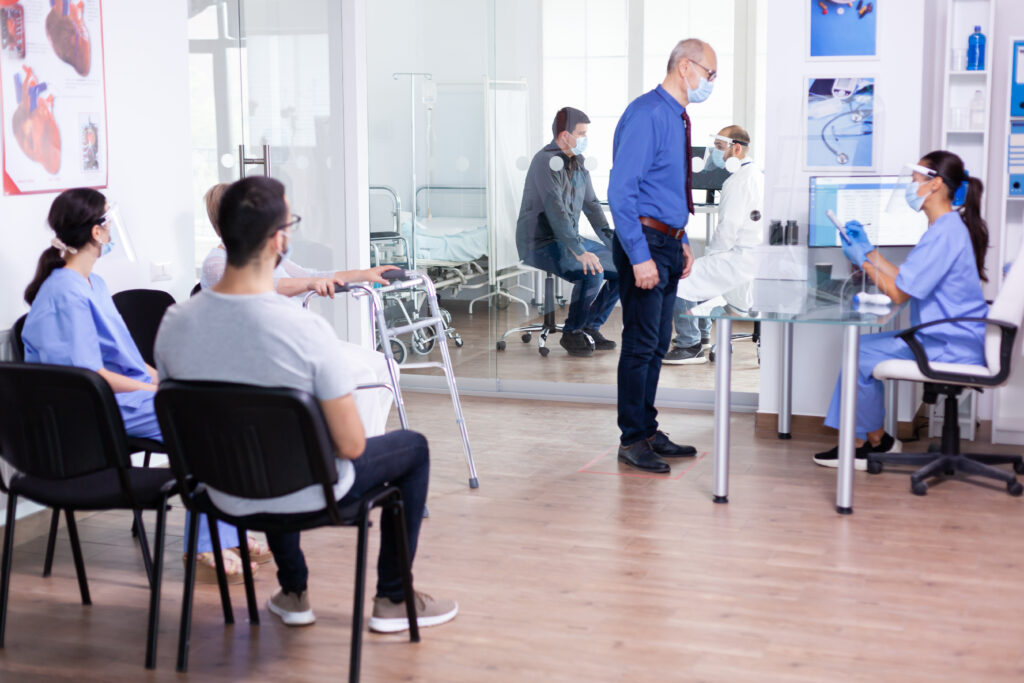 Hospital waiting area