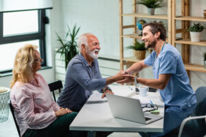 Articles Doctor patient handshake