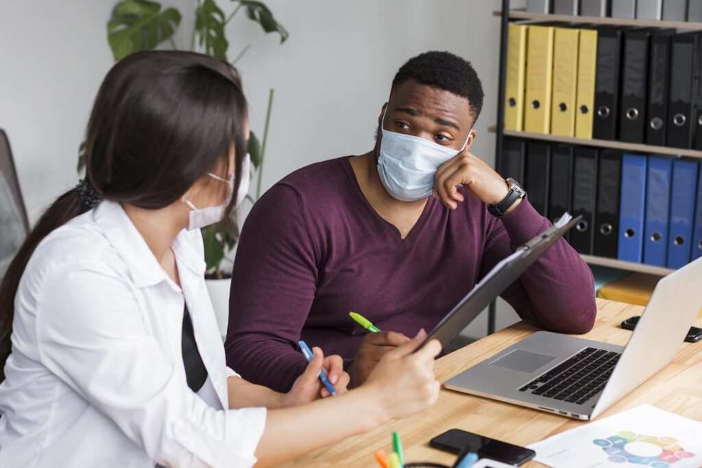 Healthcare consultation discussion